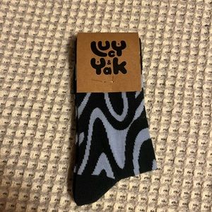 Lucy & Yak Blue Green Swirl Socks